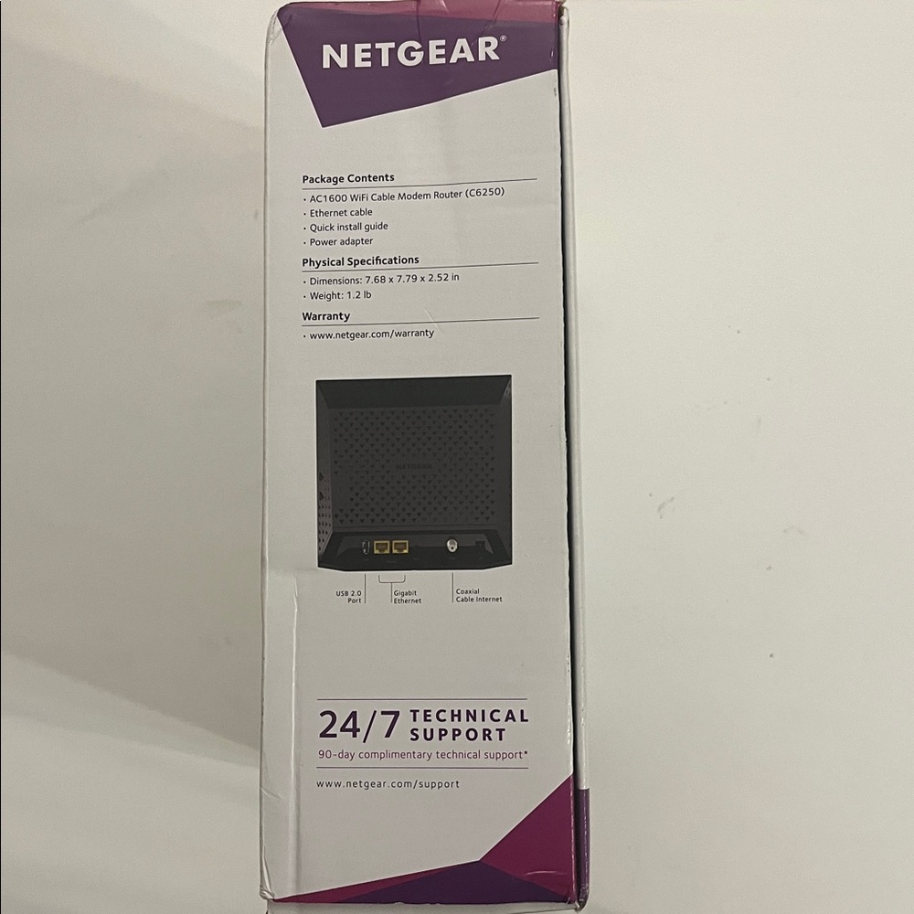 NETGEAR AC1600 Dual Band Modem Router - Black - Picture 5 of 5
